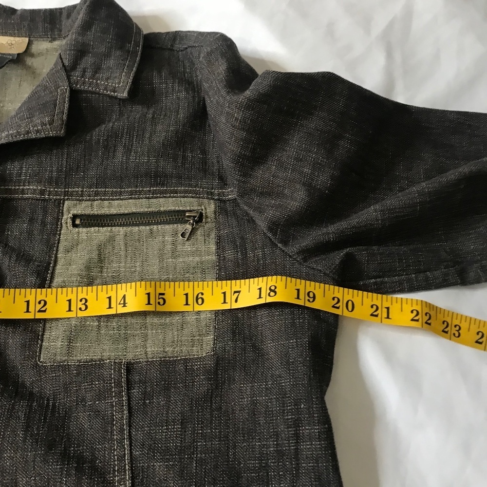 Women’s Linen Blend Button Up Jacket Lightweight Utility Blazer Top - Picture 14 of 16